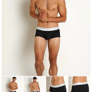 Jack Adams Blue and White Boxer Briefs with contoured pouch